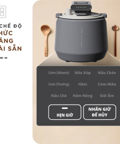 Nồi Cơm Điện Áp Suất Lòng Sứ Dưỡng Sinh Mishio MK396 dung tích 0.8L cho 1-2 người – Bí Quyết Cho Cơm Gạo Lứt