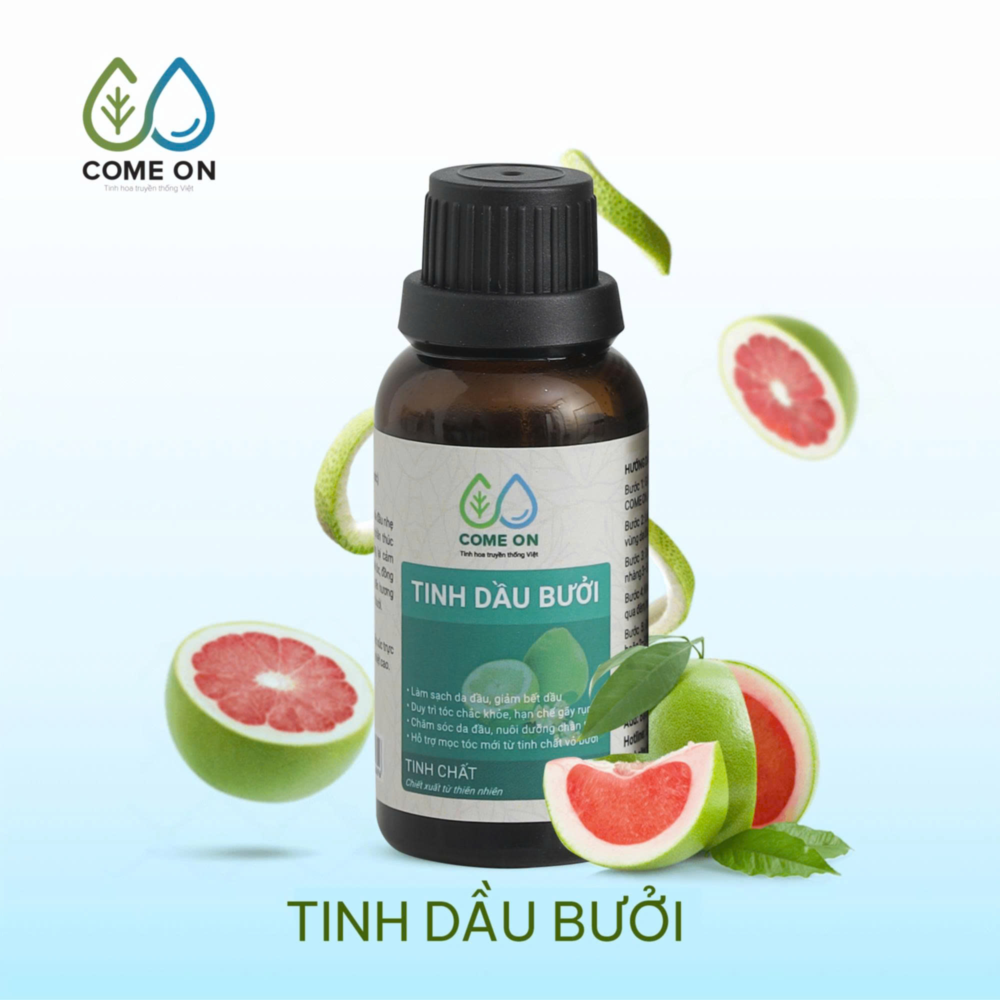 Tinh dầu bưởi COME ON dưỡng tóc chắc khoẻ nhanh dài 30ml