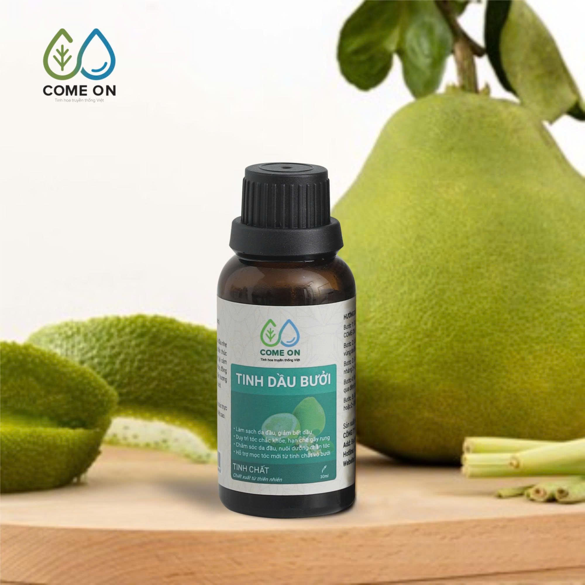 Tinh dầu bưởi COME ON dưỡng tóc chắc khoẻ nhanh dài 30ml