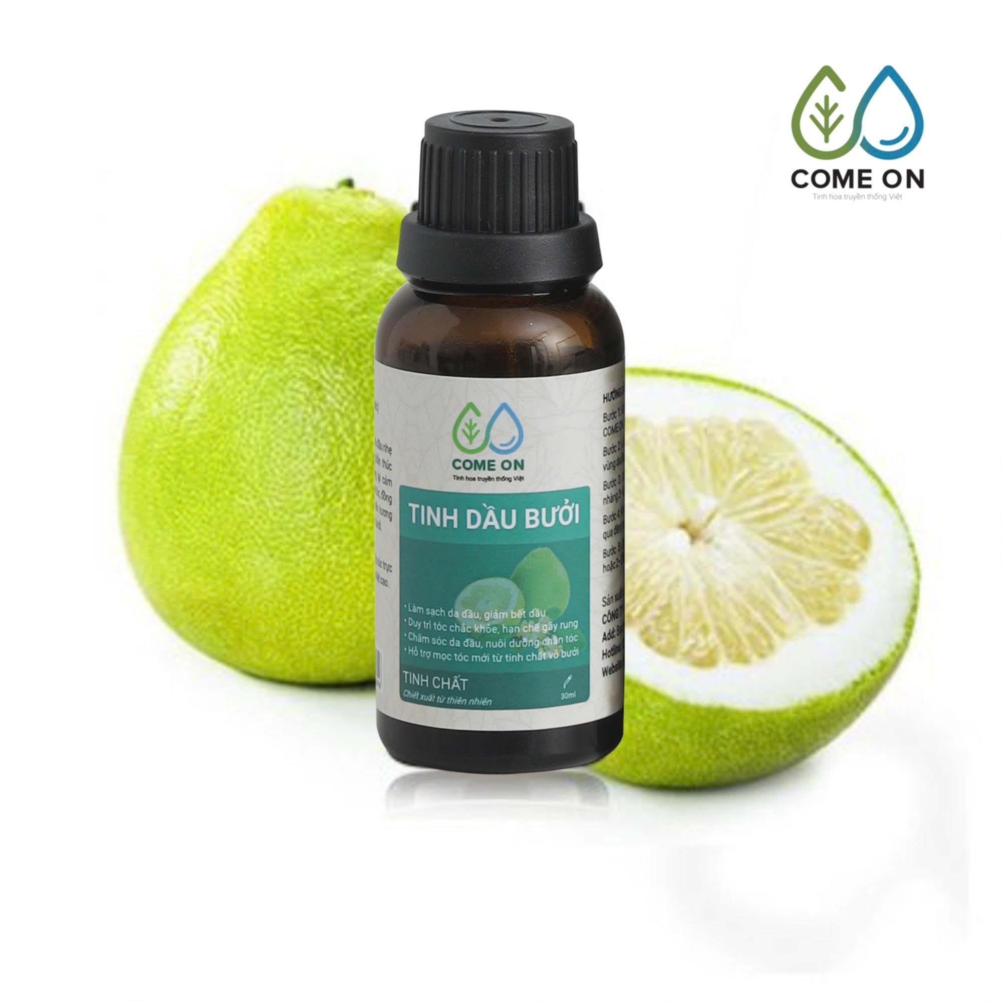 Tinh dầu bưởi COME ON dưỡng tóc chắc khoẻ nhanh dài 30ml