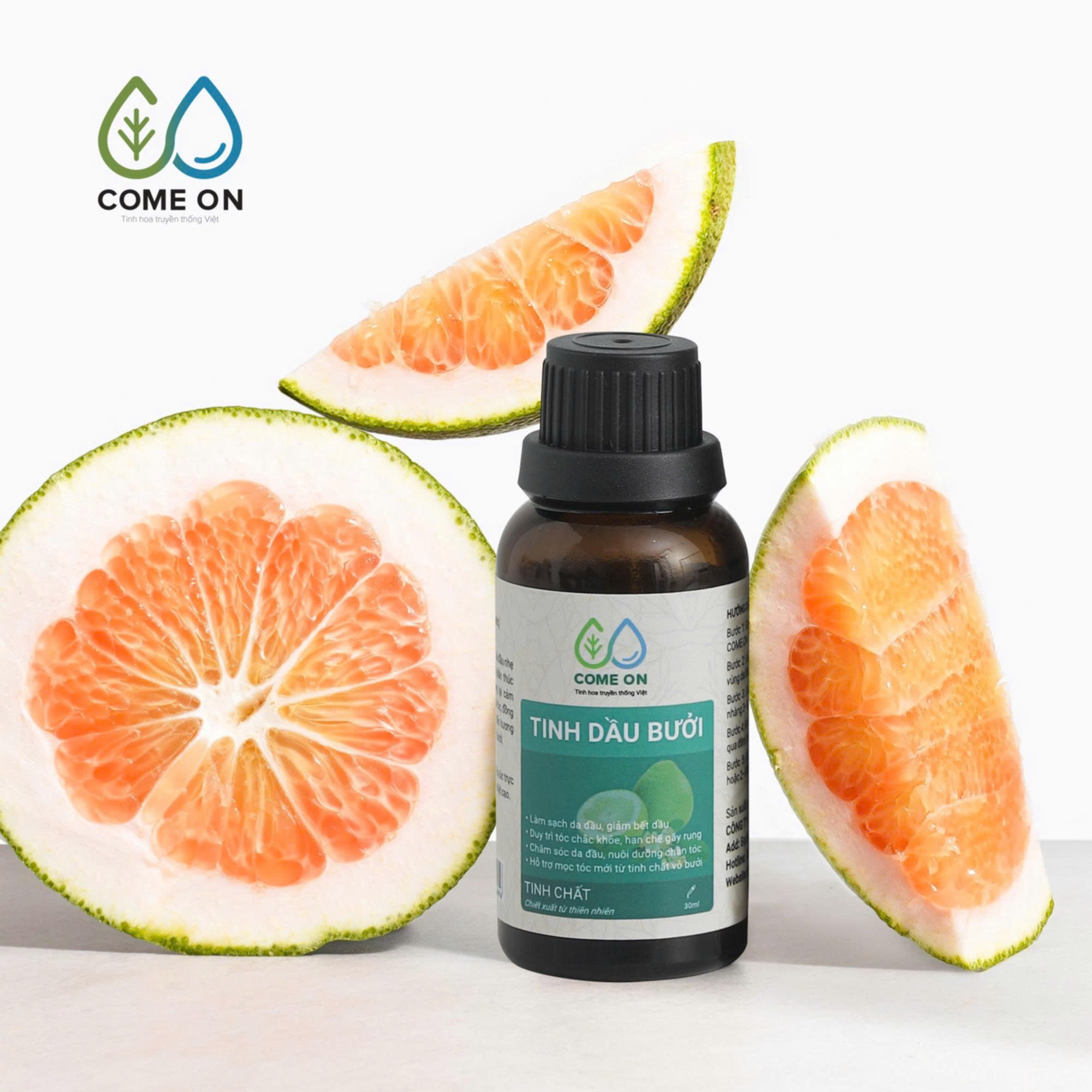 Tinh dầu bưởi COME ON dưỡng tóc chắc khoẻ nhanh dài 30ml