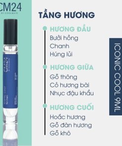 Nước hoa nam CM24 Iconic Cool lưu hương 6-8h 9ml