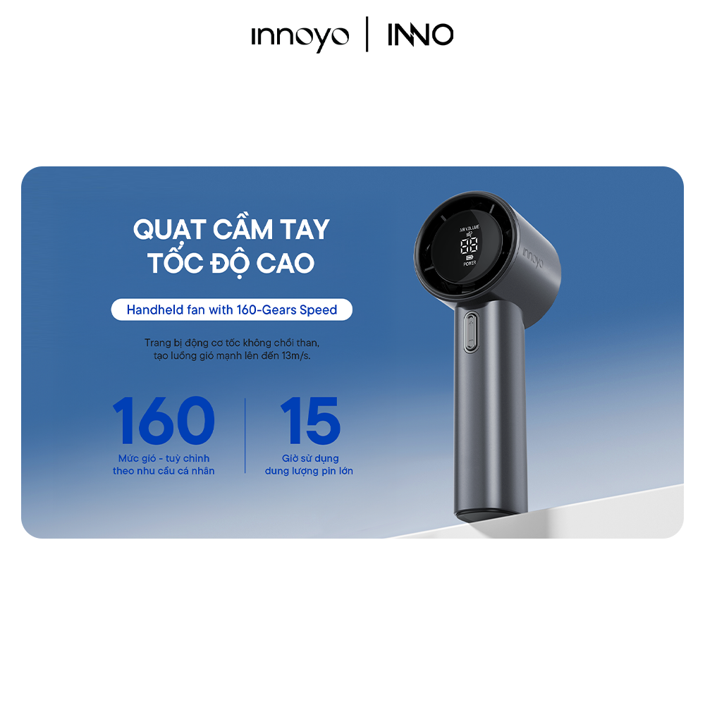 Quạt cầm tay tốc độ cao InnoFans Handheld