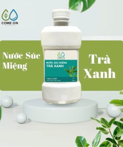 Nước súc miệng trà xanh COME ON sạch miệng, sạch mảng bám, thơm miệng 200ml