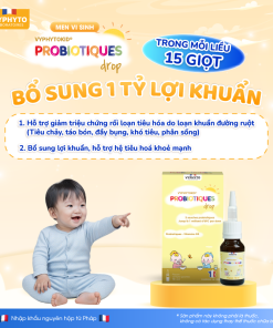 Thực phẩm bảo vệ sức khỏe VYPHYTOKID PROBIOTIQUES drop hỗ trợ bổ sung lợi khuẩn