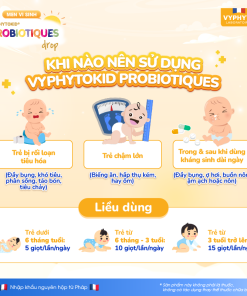 Thực phẩm bảo vệ sức khỏe VYPHYTOKID PROBIOTIQUES drop hỗ trợ bổ sung lợi khuẩn