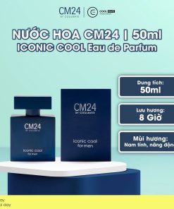 Nước hoa nam CM24 Iconic Cool lưu hương 6-8h 50ml