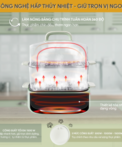 Nồi Lẩu Hấp Điện Đa Năng BlueStone MPB-7235 15 Lít 1500W