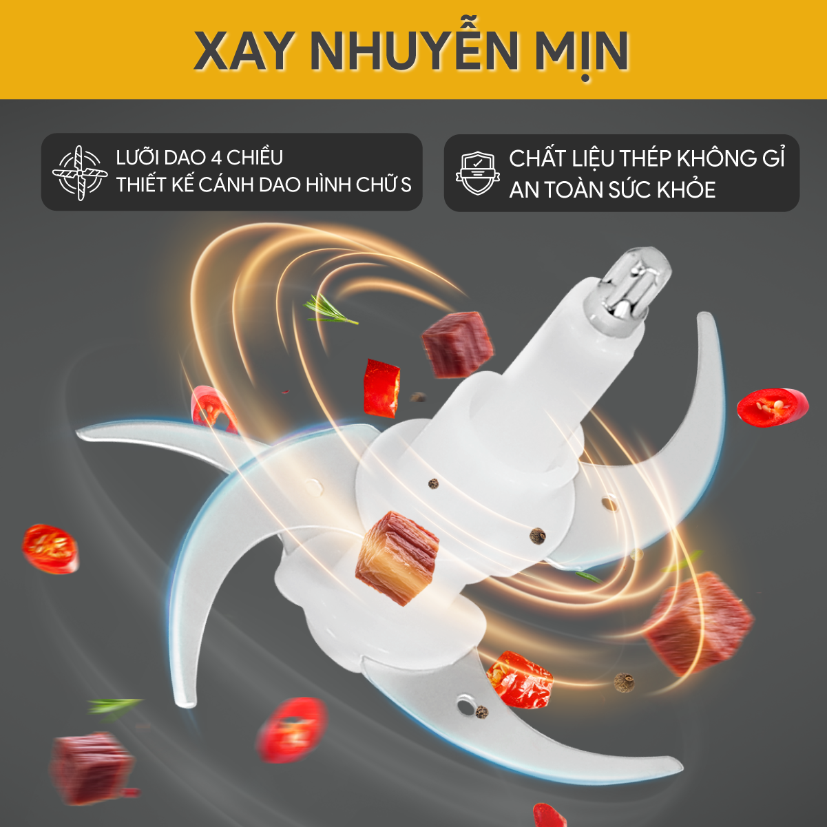 Máy Xay Thịt BlueStone CHB-5145 2 Lít 350W