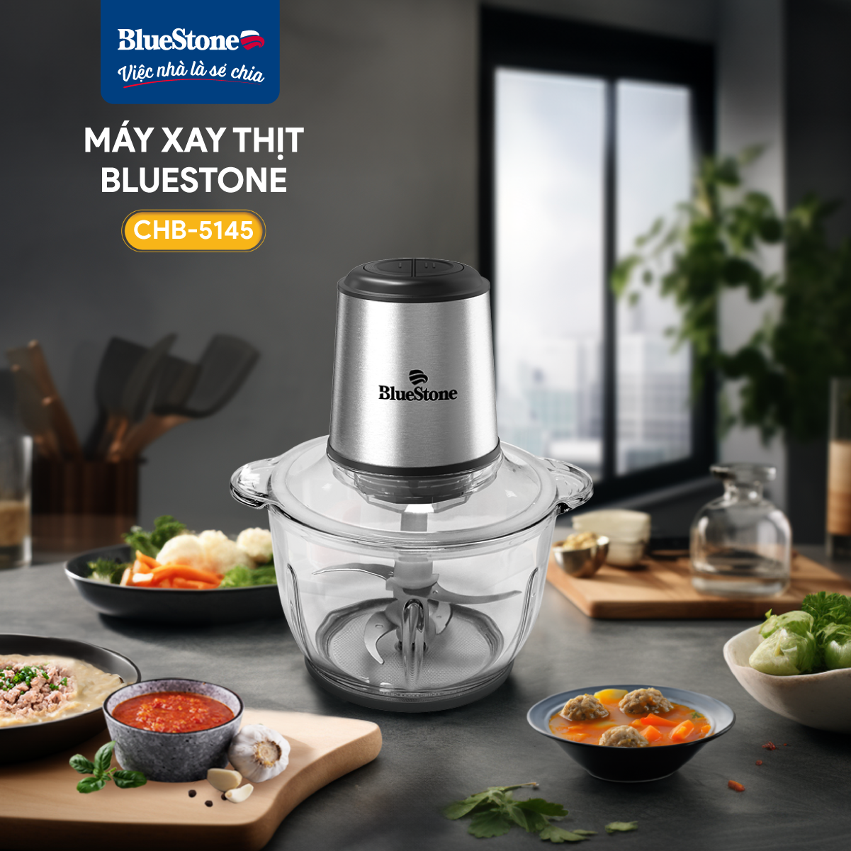 Máy Xay Thịt BlueStone CHB-5145 2 Lít 350W