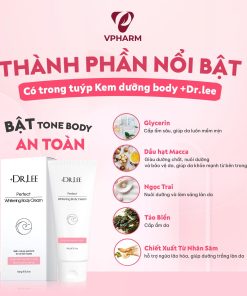 Kem dưỡng thể +Dr.lee hỗ trợ dưỡng sáng & đều màu da 150g – Perfect Whitening Body Cream