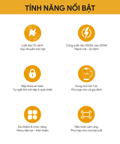 Máy Làm Sữa Hạt Đa Năng BlueStone SMB-7331 1.2 Lít 950W