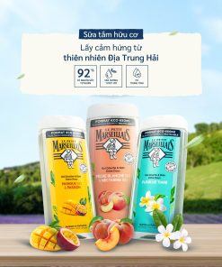 Sữa Tắm dạng kem/ Gel tắm 92% hữu cơ LE PETIT MARSEILLAIS 250ml
