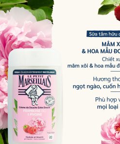 Sữa Tắm dạng kem/ Gel tắm 92% hữu cơ LE PETIT MARSEILLAIS 250ml