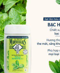 Sữa Tắm dạng kem/ Gel tắm 92% hữu cơ LE PETIT MARSEILLAIS 250ml