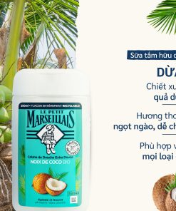 Sữa Tắm dạng kem/ Gel tắm 92% hữu cơ LE PETIT MARSEILLAIS 250ml