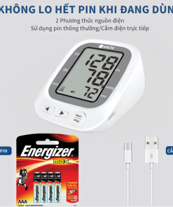 Máy đo huyết áp bắp tay Kachi JN-163B có trợ lý đọc kết quả tiếng Việt hỗ trợ người cao tuổi mắt kém