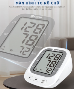 Máy đo huyết áp bắp tay Kachi JN-163B có trợ lý đọc kết quả tiếng Việt hỗ trợ người cao tuổi mắt kém