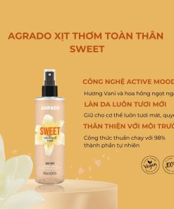 Xịt thơm Agrado toàn thân Sweet 240ml