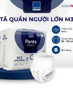 Tã quần người lớn Abena Pants Premium M3 (15 miếng/gói)