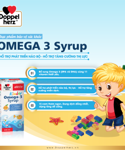 TPBVSK Doppelherz Aktiv Kinder Omega-3 Syrup hỗ trợ phát triển não bộ, thị lực