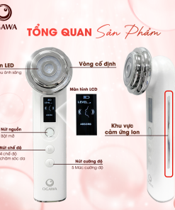 Máy nâng cơ mặt đẩy tinh chất trị liệu bằng ánh sáng RF (OB-063), hiệu Ogawa