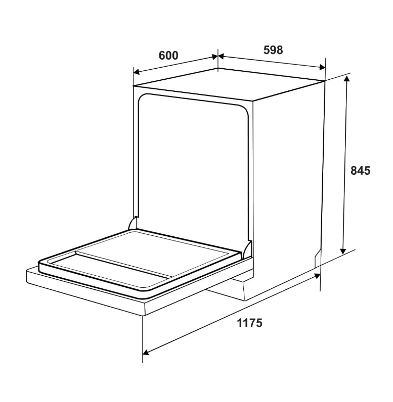 Máy rửa chén độc lập Hafele HDW-F6053S