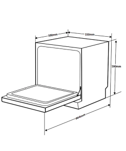 Máy rửa chén để bàn Hafele HDW-T5551B
