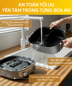 Nồi Lẩu Điện Đa Năng BlueStone MPB-7257 5 Lít 1850W