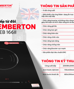 Bếp điện từ 2 vùng nấu EMBERTON EB 166II