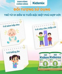 Thực Phẩm Dinh Dưỡng Y Học Kidsmix Junior 390gr Dành Cho Bé Từ 1-10 Tuổi