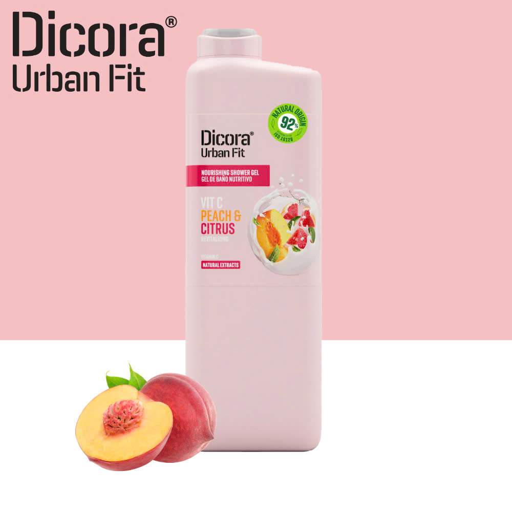 Sữa tắm DICORA URBAN FIT vitamin C hương cam quýt và đào 750ml