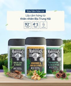 Sữa Tắm Dạng Kem/ Gel tắm Le Petit Marseillais 4 Trong 1 Dành Cho Cơ Thể, Tóc, Mặt Và Râu 250ml