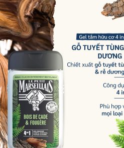 Sữa Tắm Dạng Kem/ Gel tắm Le Petit Marseillais 4 Trong 1 Dành Cho Cơ Thể, Tóc, Mặt Và Râu 250ml