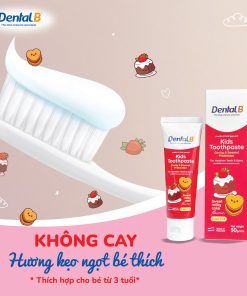 Kem đánh răng thảo dược trẻ em Dental B Thái Lan vị kẹo ngọt 50gr