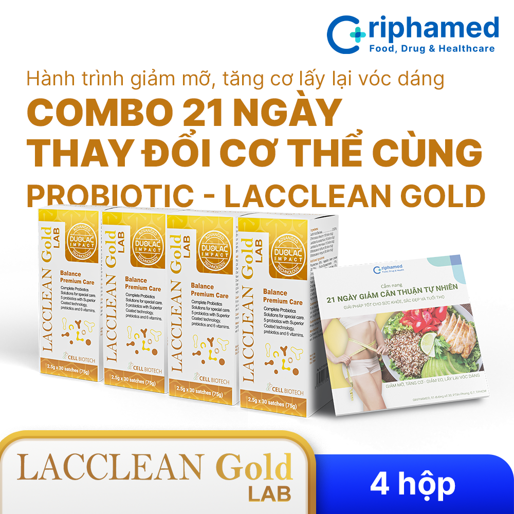 Combo 21 ngày thay đổi cơ thể bằng Probiotic – LACCLEAN GOLD
