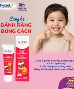 Kem đánh răng thảo dược trẻ em Dental B Thái Lan vị kẹo ngọt 50gr