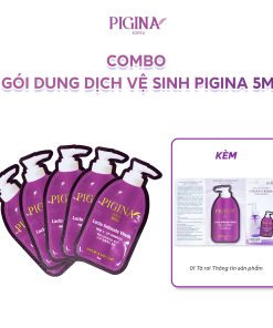 Combo 5 Gói gel Dung dịch vệ sinh Pigina 5ml – Pigina Lacto Intimate Wash