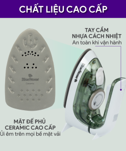 Bàn Ủi Hơi Nước Du Lịch BlueStone SIB-3819 40ml 1000-1200W