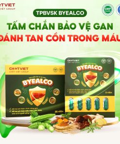 TPBVSK BYEALCO- Viên uống giải rượu, hỗ trợ cải thiện chức năng gan (Hộp 5 viên)
