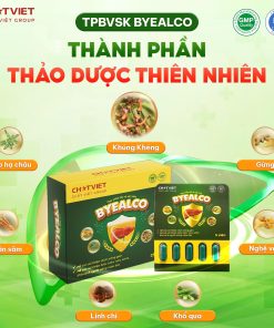 TPBVSK BYEALCO- Viên uống giải rượu, hỗ trợ cải thiện chức năng gan (Hộp 5 viên)