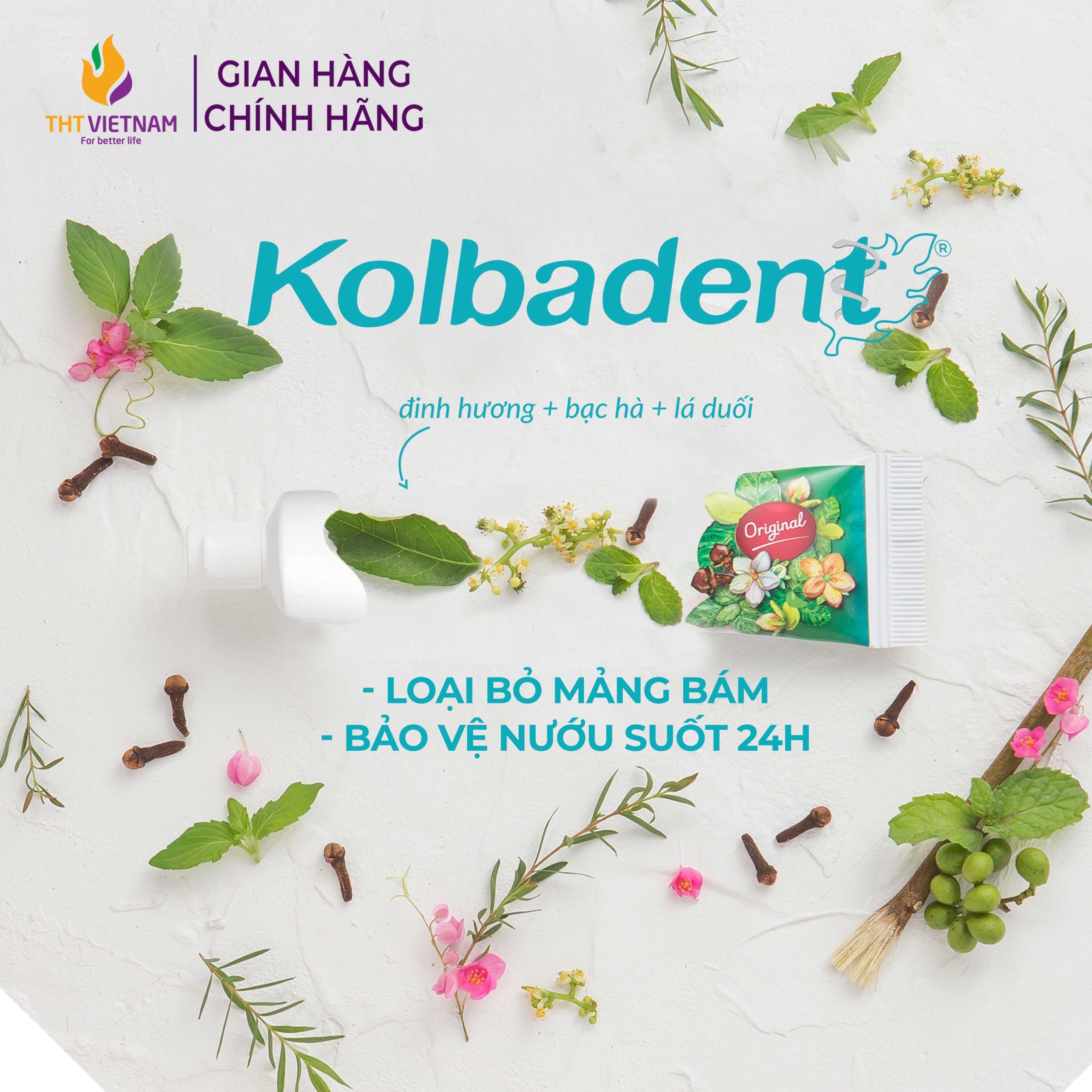 Kem đánh răng thảo dược thuần khiết Kolbadent Thái Lan 100g