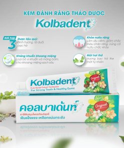 Kem đánh răng thảo dược thuần khiết Kolbadent Thái Lan 100g