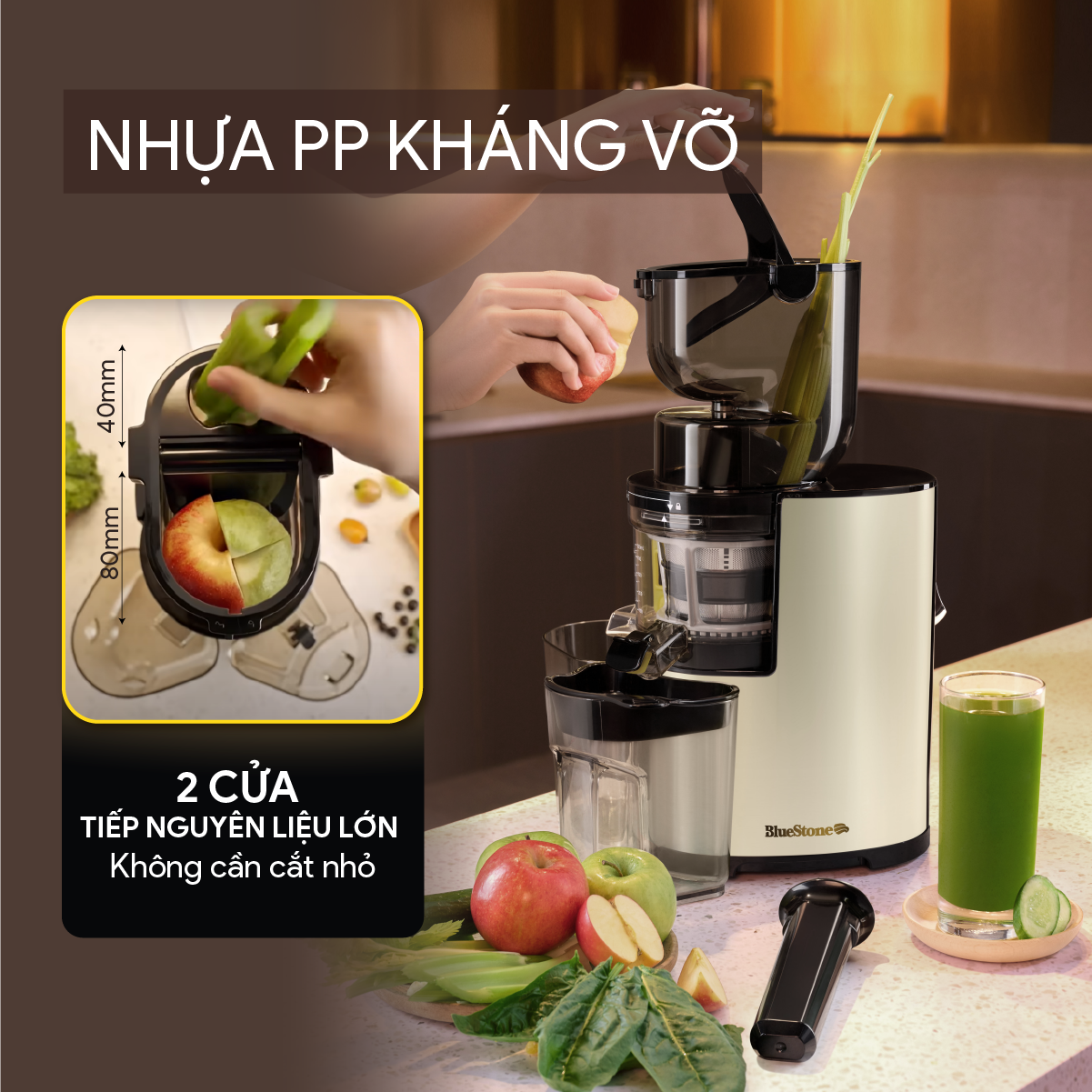 Máy Ép Chậm BlueStone SJB-6578 400W