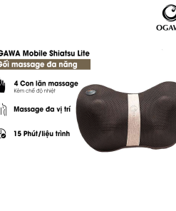 Gối Massage văn phòng (OG-2015), màu gỗ tro Mobile Shiatsu – Ashwood