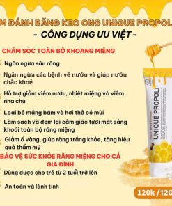 Kem đánh răng keo ong Unique Propolis