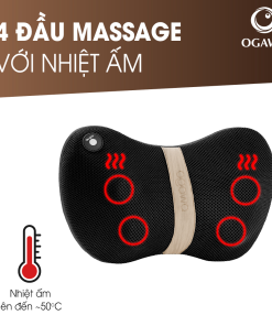 Gối Massage văn phòng (OG-2015), màu gỗ tro Mobile Shiatsu – Ashwood