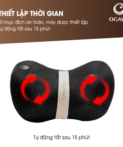 Gối Massage văn phòng (OG-2015), màu gỗ tro Mobile Shiatsu – Ashwood