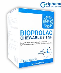 Viên nhai bổ sung lợi khuẩn Bioprolac chewable 7.1 SP (Hộp 60 viên)