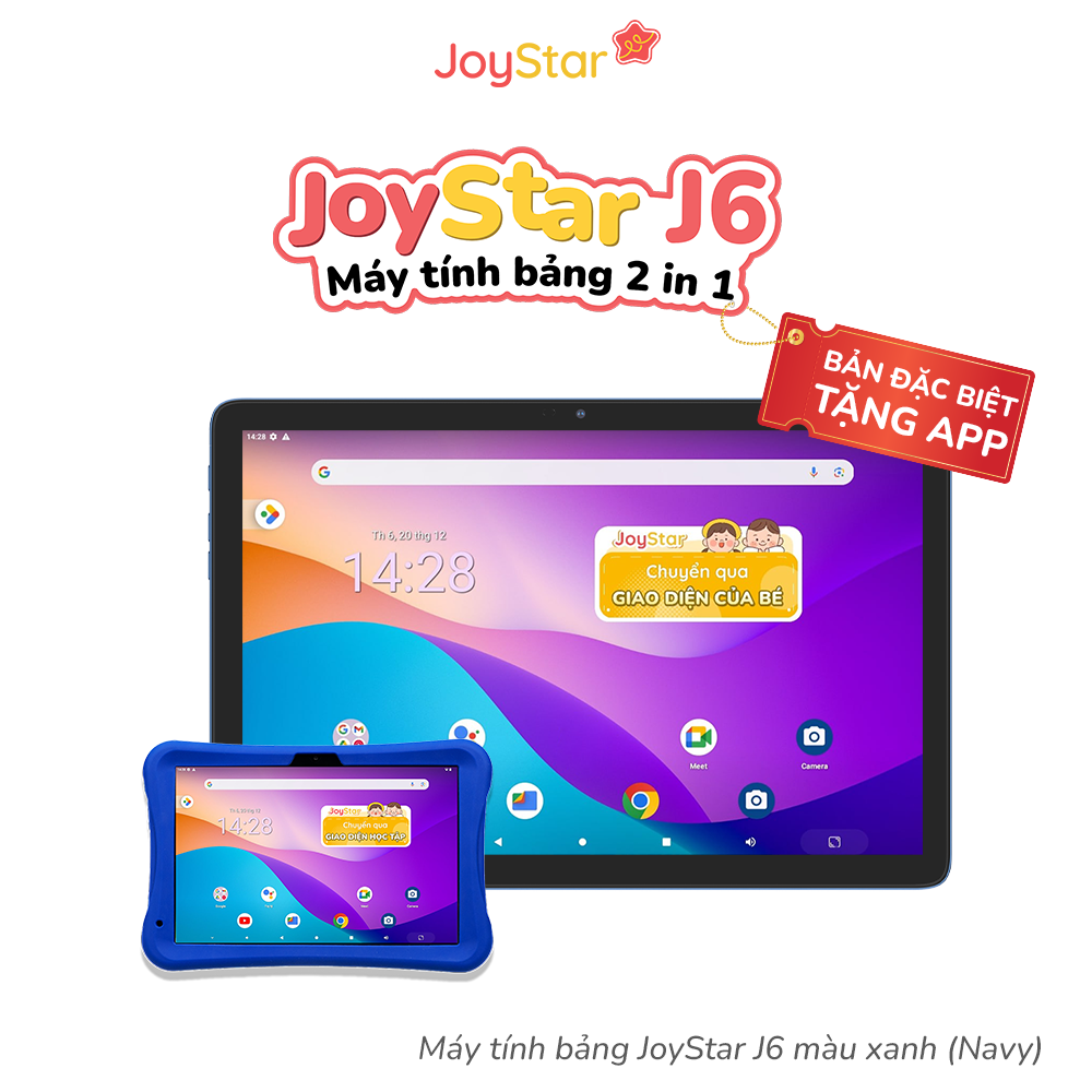 Máy tính bảng JoyStar J6 màu xanh (Navy) – bản tặng App
